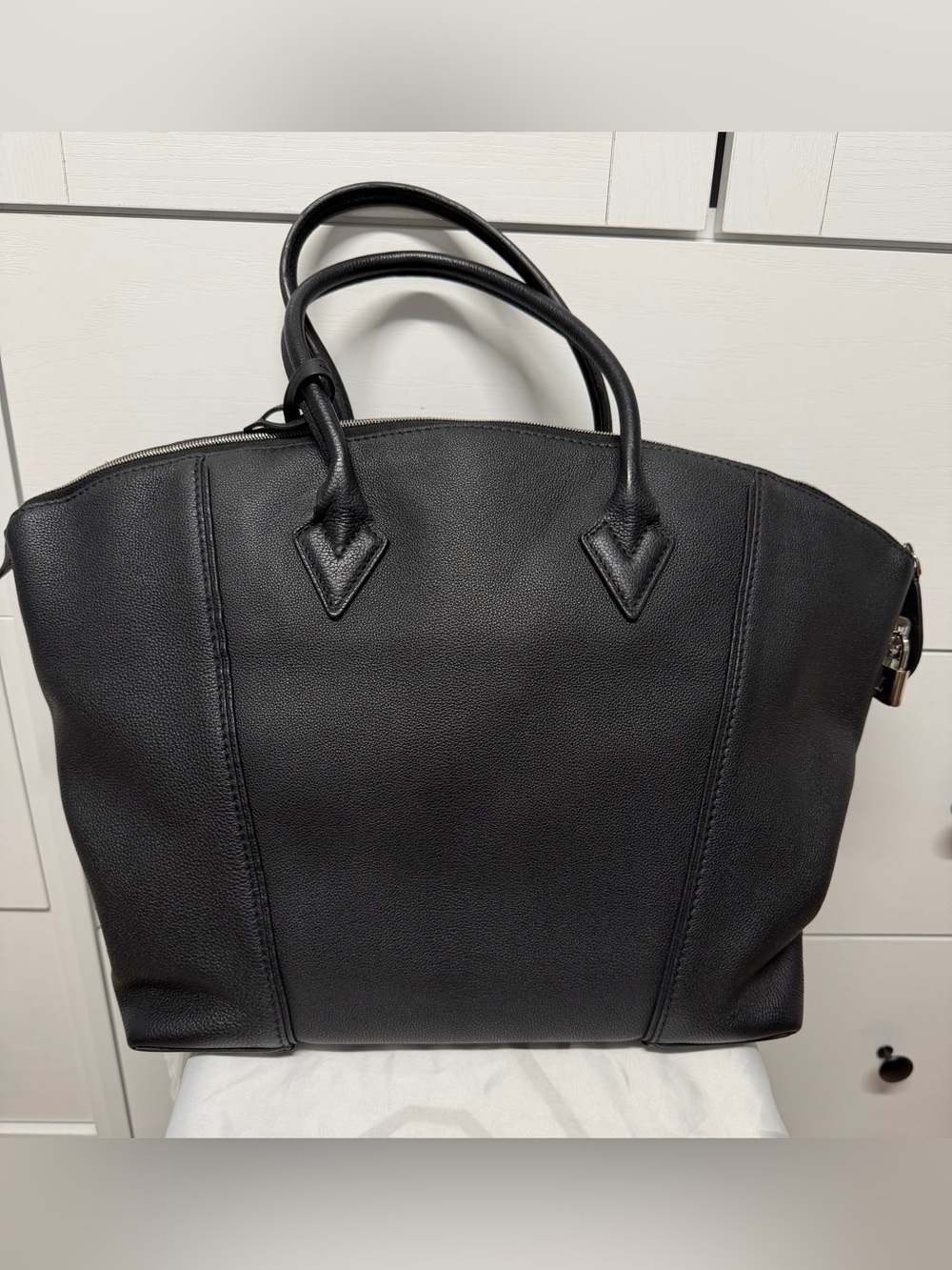 Louis Vuitton Taurillon Soft Lockit MM Satchel
